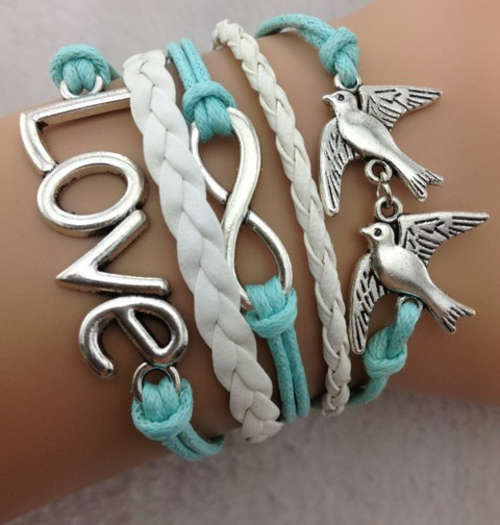 Leather bracelet - Love