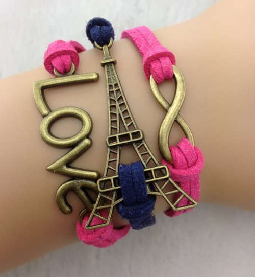 Leather bracelet - love
