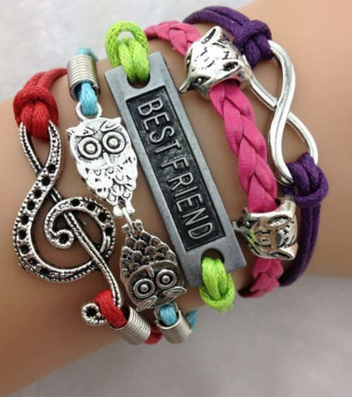 Genuine Leather colourful Bracelet