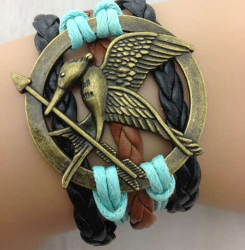 Infinity Genuine Leather Bracelet - Hunger games