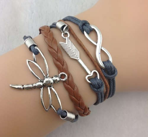 Infinity Genuine Leather Bracelet -