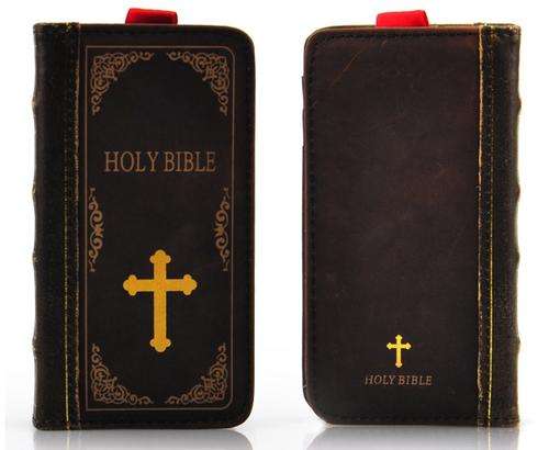 High Quality Retro Style Holy Bible Leather Case Cover for iPhone5 5G 5s with Credit Card Holder