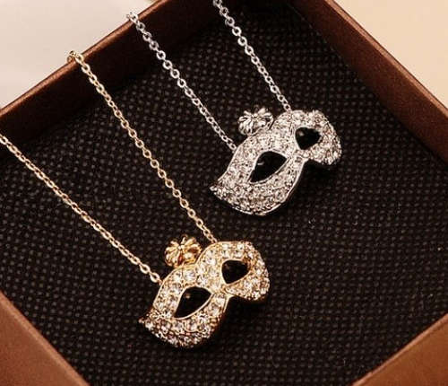 Fifty Shades of Grey Necklace - mask pendant