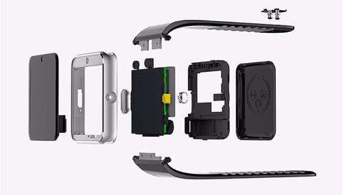 GT08 Smart Watch - Golden Color on Black