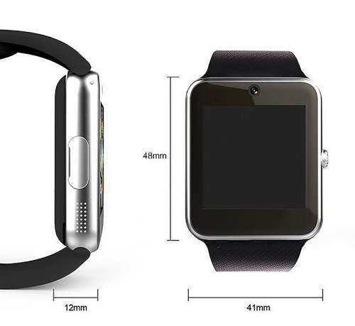 GT08 Smart Watch - Golden Color on Black