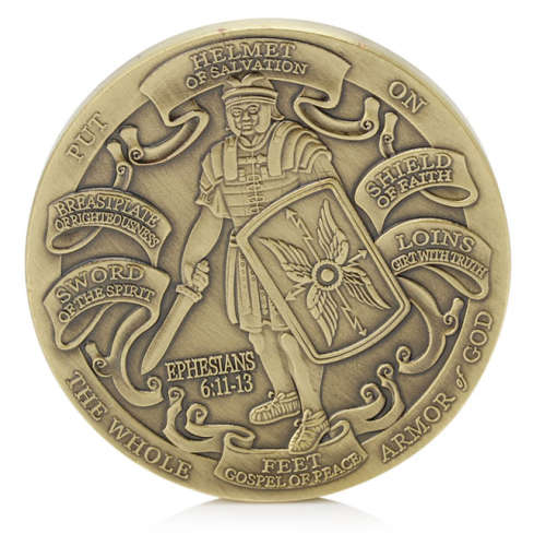 Armor of God Coin - Ephesians 6:13-17 - Put on the Whole Armor of God