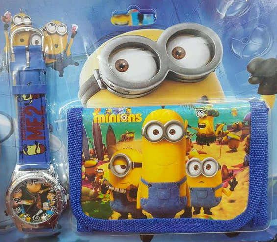 Despicable Me Watch and Wallet for Kids / Minions Watch and Wallet - IN STOCK