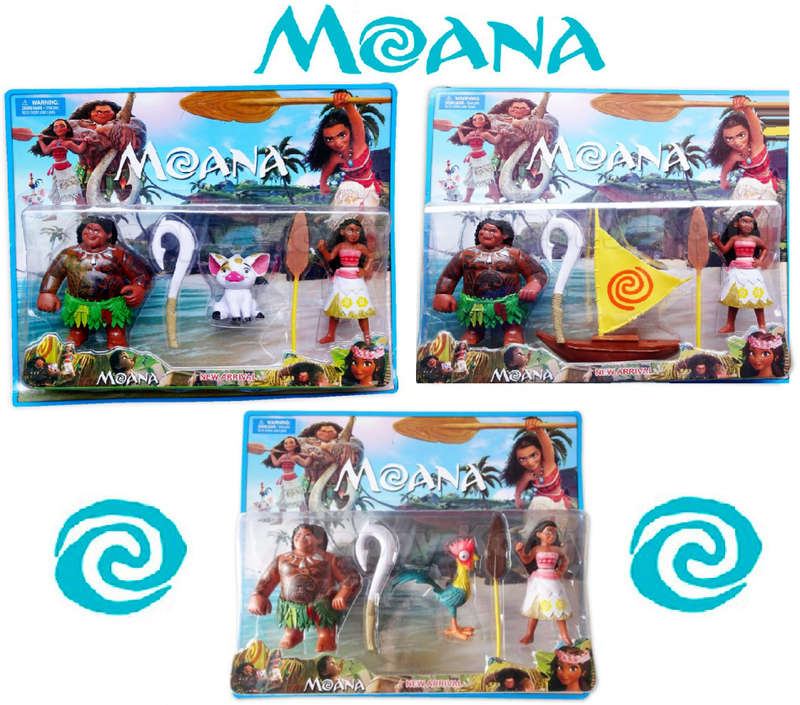 ***In Stock*** Moana Cake Toppers set - PVC Moana Figurines