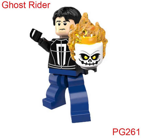 Marvel Ghost Rider Lego -compatible Minifigure Johnny Blaze