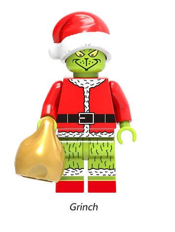 The Grinch Lego -compatible Minifigure