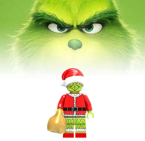 The Grinch Lego -compatible Minifigure