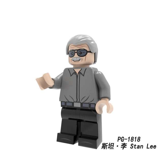 Marvel Stan Lee Lego -compatible Minifigure