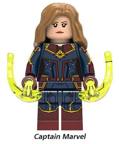 Captain Marvel Lego -compatible Minifigure