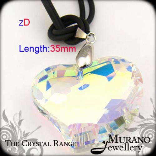 CRYSTAL Charm PENDANT & Free Gift Necklace