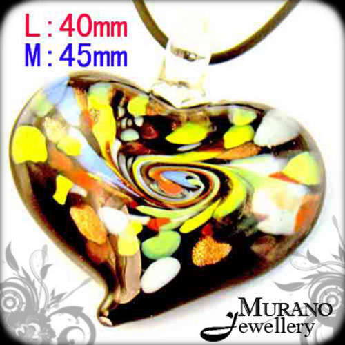 HUGE SALE! 50% !!! MURANO Lampwork Glass PENDANT & Free Gift Necklace