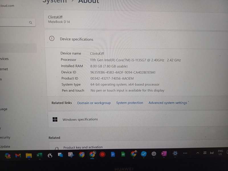 Huawei MateBook D14 i5 11th Gen 8GB 512GB SSD Cheapest on BOB