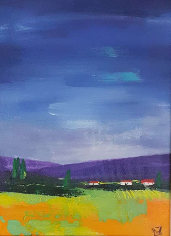 WENDY EATON - Acrylic Landscape Pair