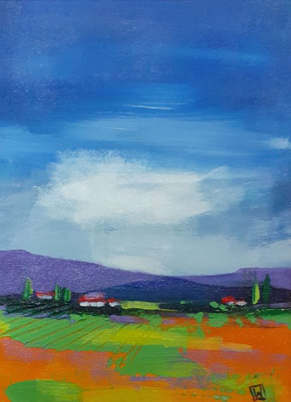 WENDY EATON - Acrylic Landscape Pair