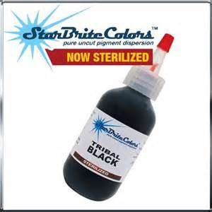 Starbrite Tribal Black 1 oz (30 ml) Ink for Tattoos