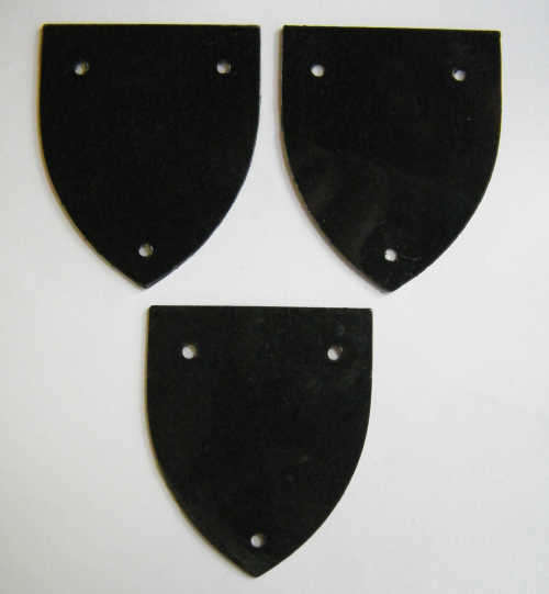 Lot of 3 flash backing plates - as per photo