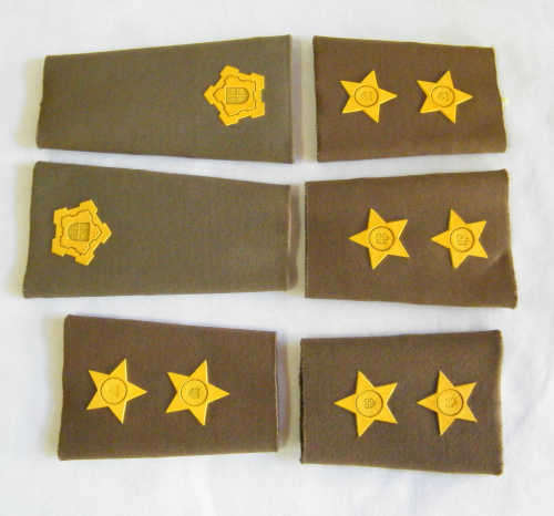 Lot of 3 Pairs of SA Army epaulettes - as per photo