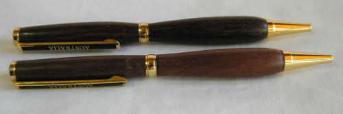 Pair of Australia wooden pens - as per photo