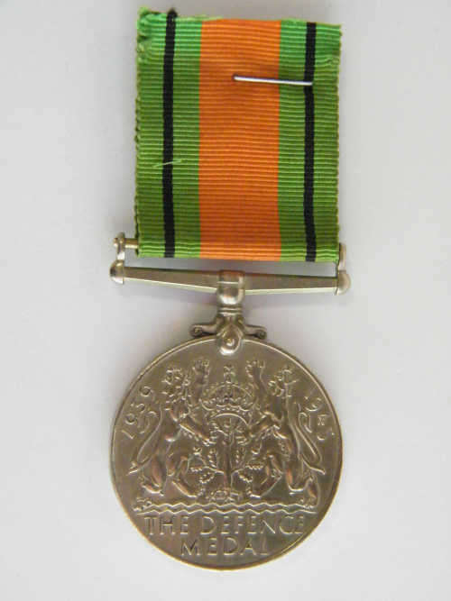 WWII Defence Medal - unnamed - as per photo