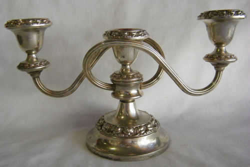 Vintage Silver Plated Candelabras - MARKED DOWN WAS R395