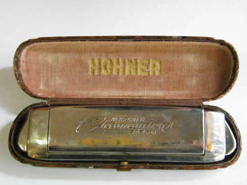 M.HOHNER Chromonica II De Luxe Harmonica in original holder - as per photo