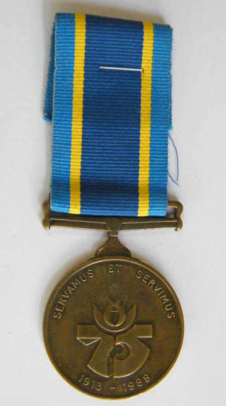 SA Police 75 year Medal to 208/10F WRR KST BL Gild - as per photo
