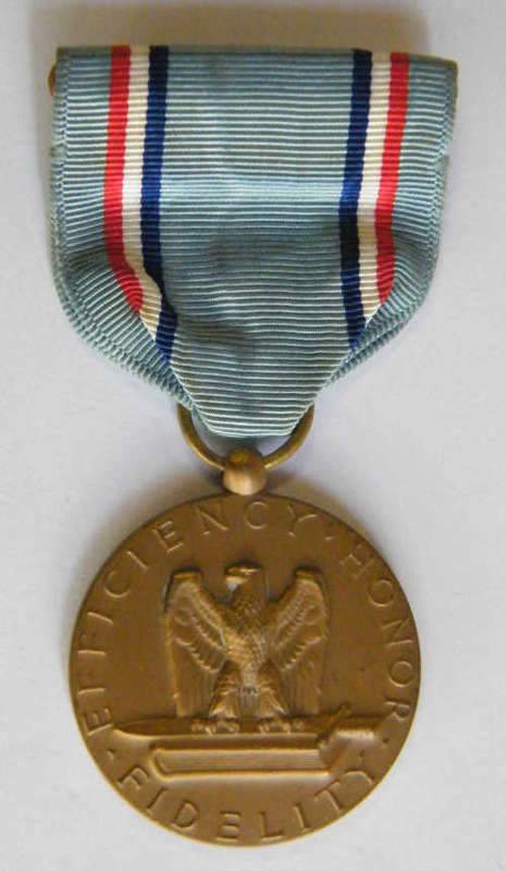 For Good Conduct medal - as per photo