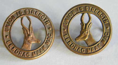 Pair of Union is Strength badges - as per photo