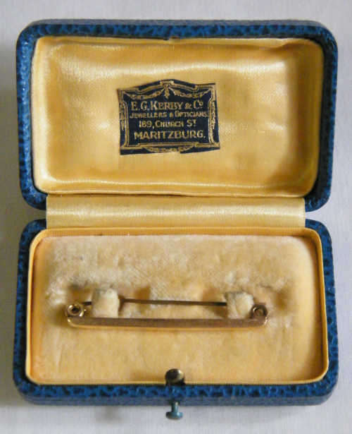 EG Kerby & Co. 9ct Tie Pin in original box - as per photo