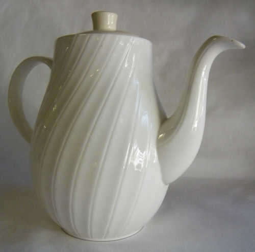 Royal Bone China Mayfair White teapot - with lid but not matching - as per photo