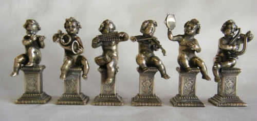 LAU 800 Silver/Silver Plated Musical Angel ornaments - as per photo