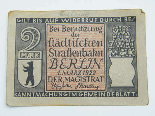 German Notgeld - as per photo