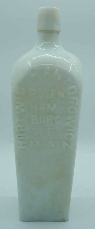 Vintage Hartwic Kantorowics Bitters German white bottle - as per photo