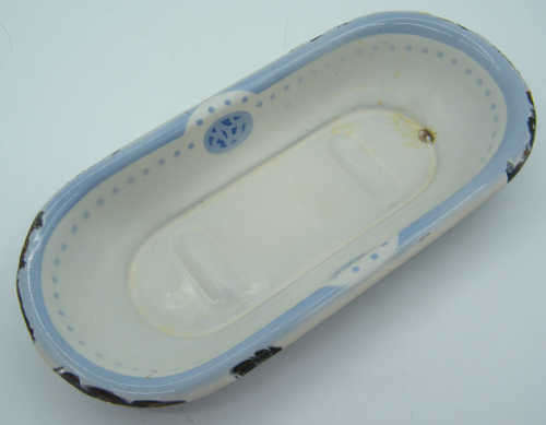Vintage Enamelled Soap Dish - as per photo