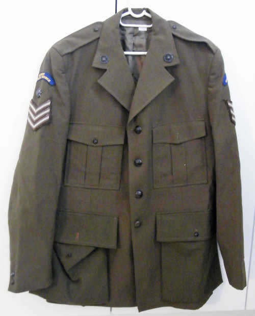 SA Army Step Out Jacket with Regiment Westelike Province Badges & Sergeant badges - as per photo