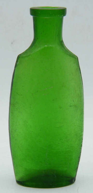 Vintage Green Glass Bottle - as per photo