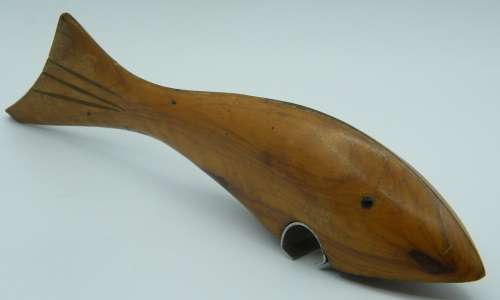 Vintage Wooden Fish Bottle opener - as per photo