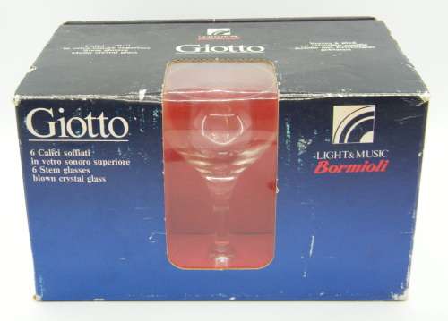Vintage GIOTTO Sherry Glasses in box - as per photo