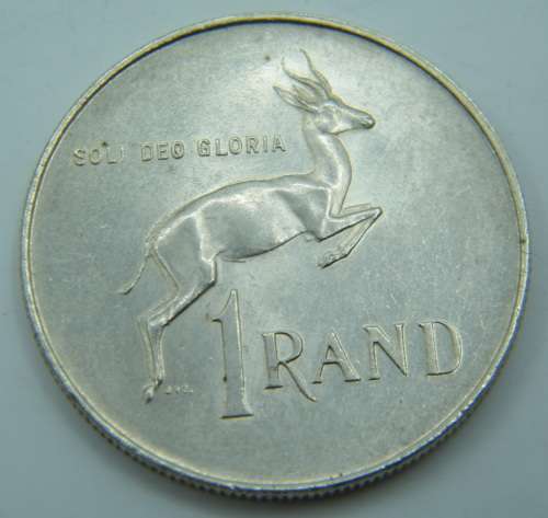 1966 SA Silver R1 Coin - as per photo