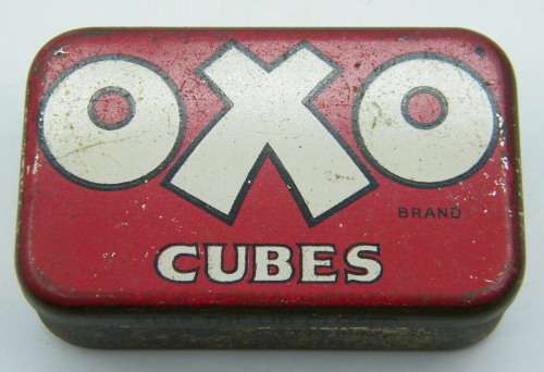 Vintage OXO Cubes Tin - as per photo