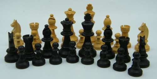 Vintage Wooden Chess Pieces - as per photo