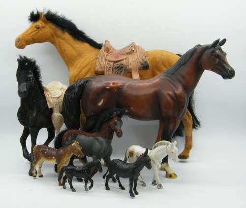 Lot of Toy Horses - as per photo