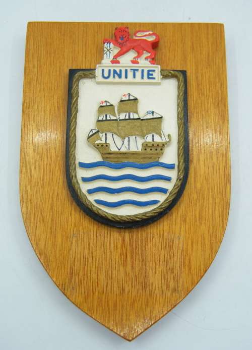SA Navy UNITIE plaque - as per photo