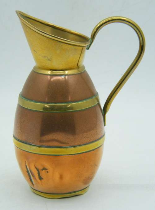 Vintage Deerage England Copper & Brass Small Jug - as per photo