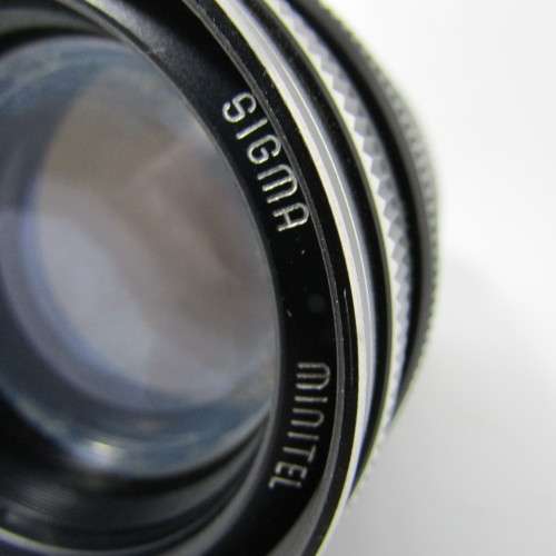 Sigma Minitel 1:4 f200mm lens - with case - some haze inside