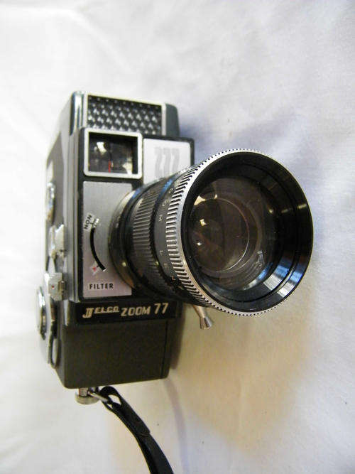 Vintage Jelco Zoom 77 8mm video camera with trigger handle - working - as per photo